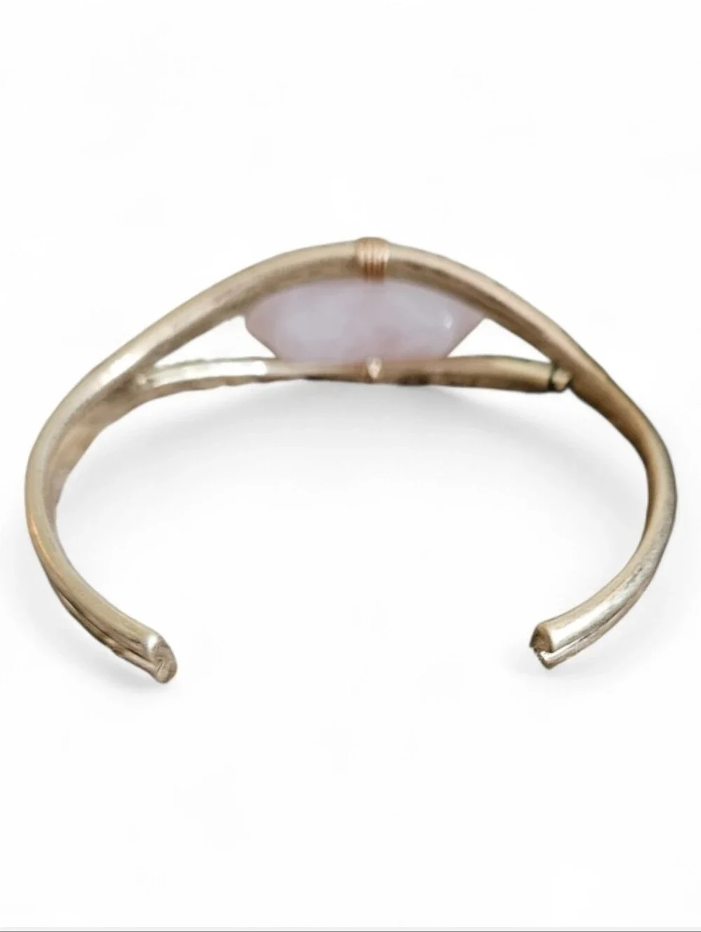 Guess Gold Bangle Bracelet with Pink Stone Accent NWOT - Picture 3 of 3